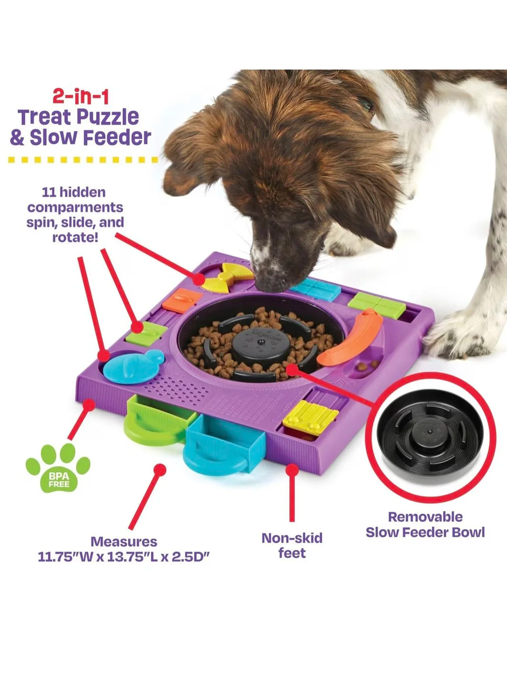 DJ Turntable Puzzle Feeder