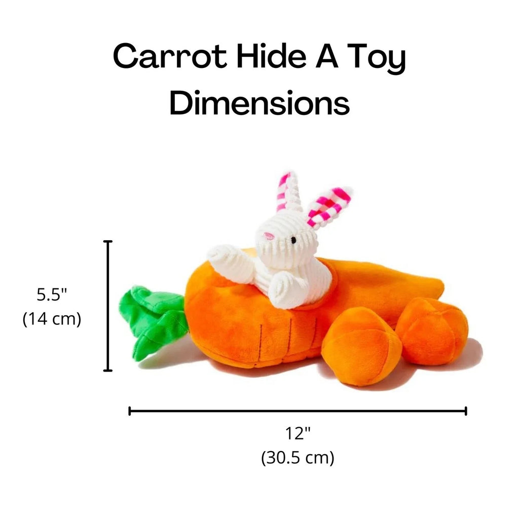 Hide A Toy Carrot with Balls & Rabbit Easter Dog Toy