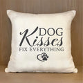 Dog Kisses Throw Pillow