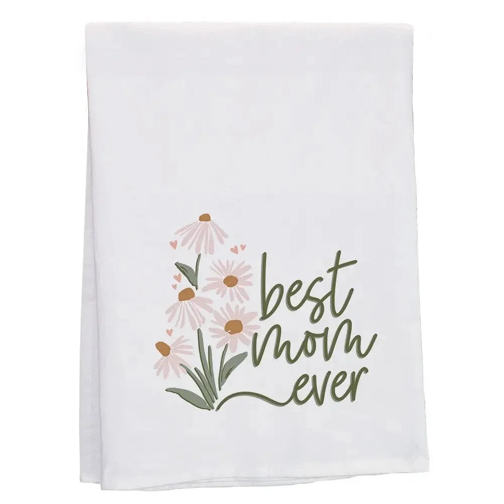 Best Mom Daisies - Tea Towel
