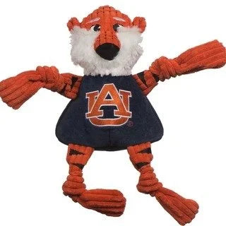 HuggleHounds Auburn Aubie the Tiger Knottie Dog Toy