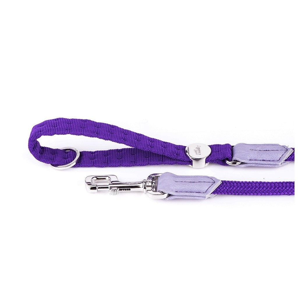 MyFamily Milano Purple Italian Nylon Dog Leash