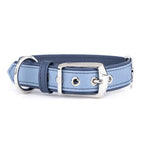MyFamily Firenze Light Blue Genuine Leather Dog Collar