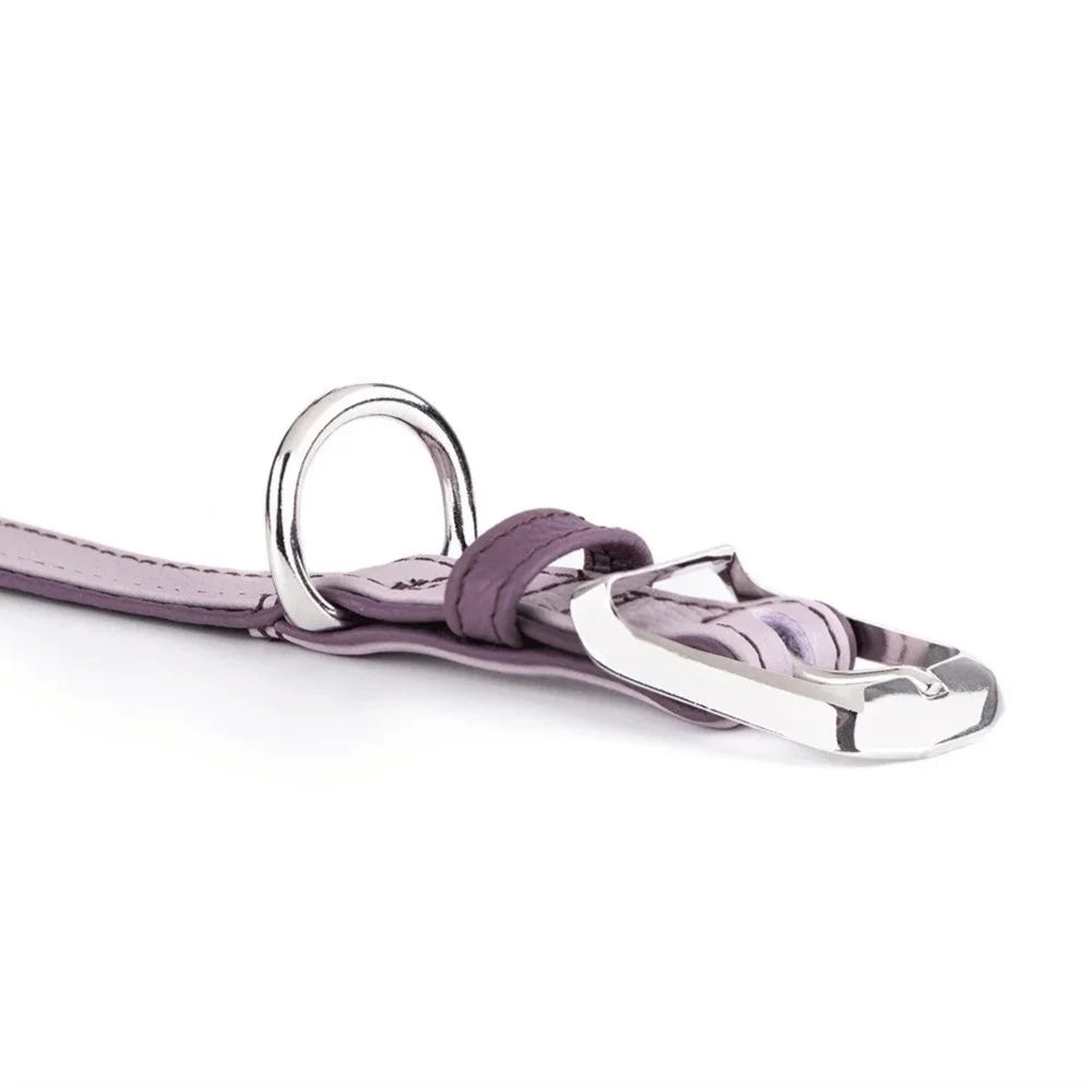 MyFamily Firenze Light Purple Genuine Leather Dog Collar