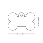MyFamily Basic Big Bone ID Tag | Gold Plated Brass