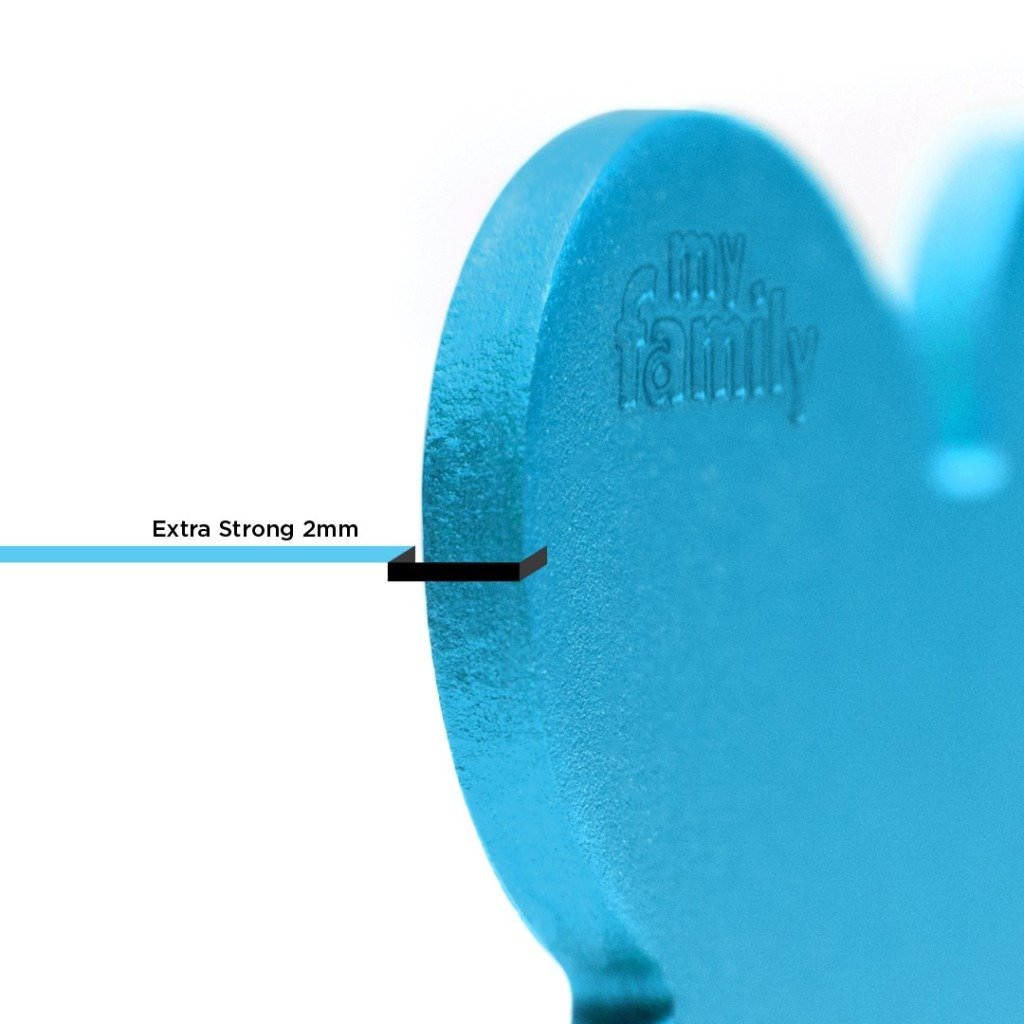 MyFamily Basic Big Bone ID Tag – Light Blue Aluminum