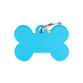MyFamily Basic Big Bone ID Tag – Light Blue Aluminum