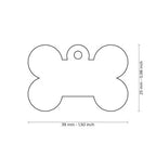 MyFamily Basic Big Bone ID Tag – Light Blue Aluminum