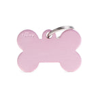 MyFamily Basic Big Bone ID Tag | Pink Aluminum