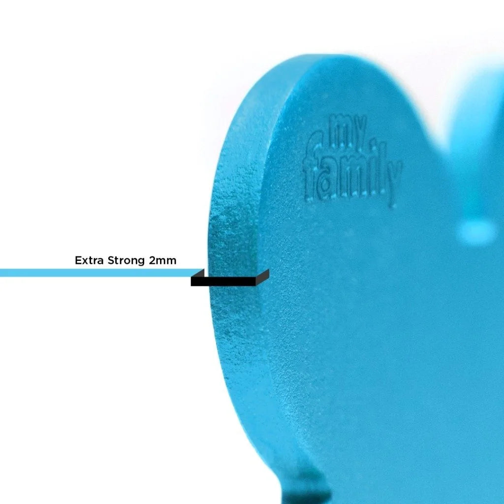 MyFamily Basic Small Bone ID Tag | Light Blue Aluminum