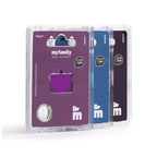 MyFamily Basic Small Heart ID Tag | Purple Aluminum