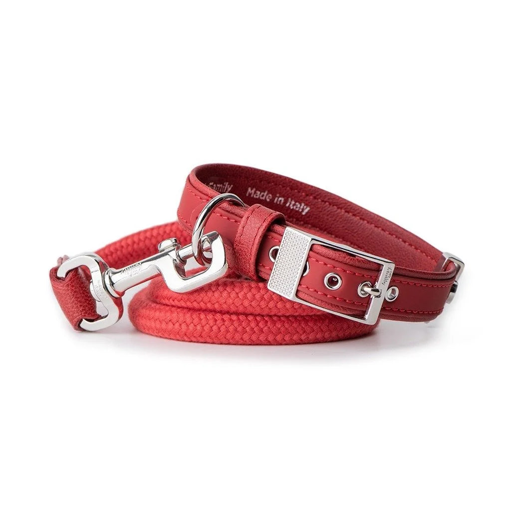 MyFamily Bilbao Red Synthetic Fiber Dog Collar