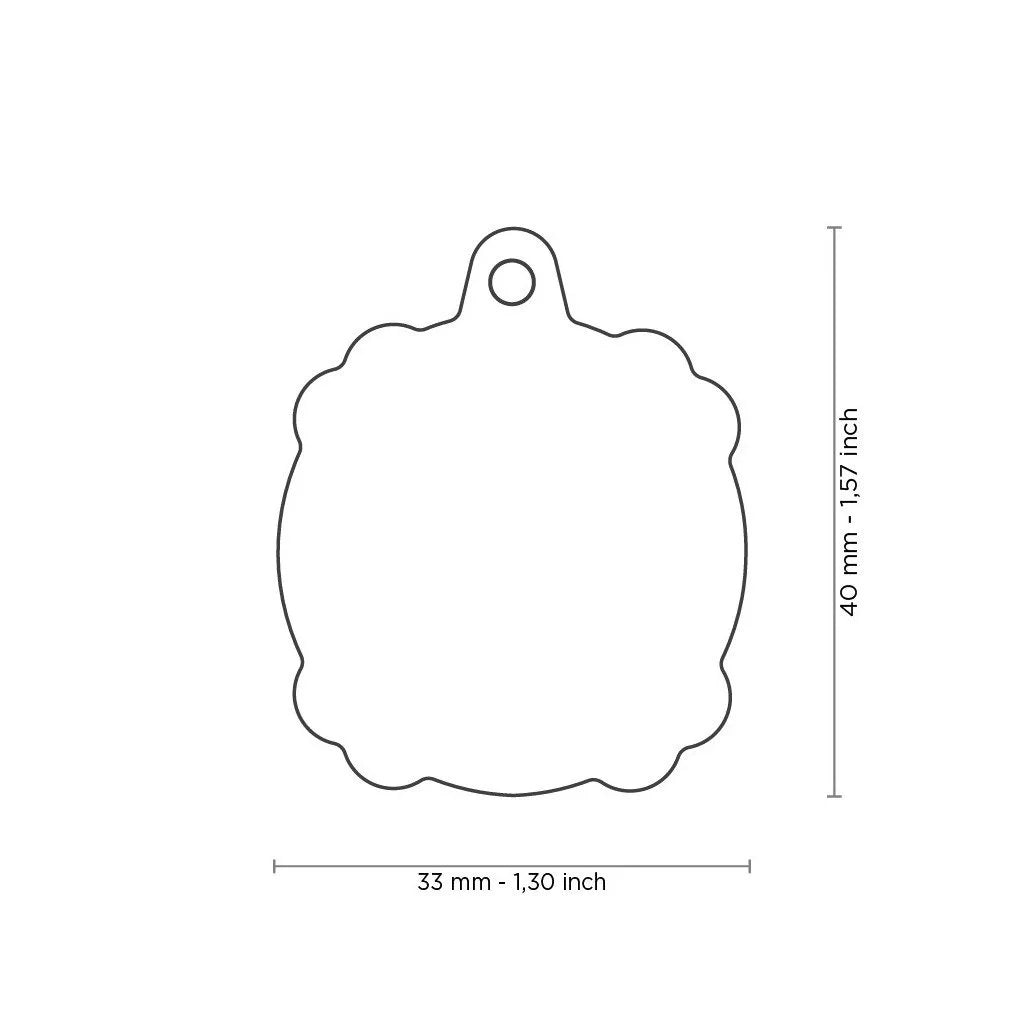 MyFamily Charms Big Skull ID Tag