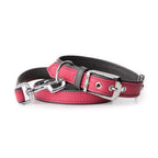 MyFamily Firenze Fuchsia Genuine Leather Dog Collar