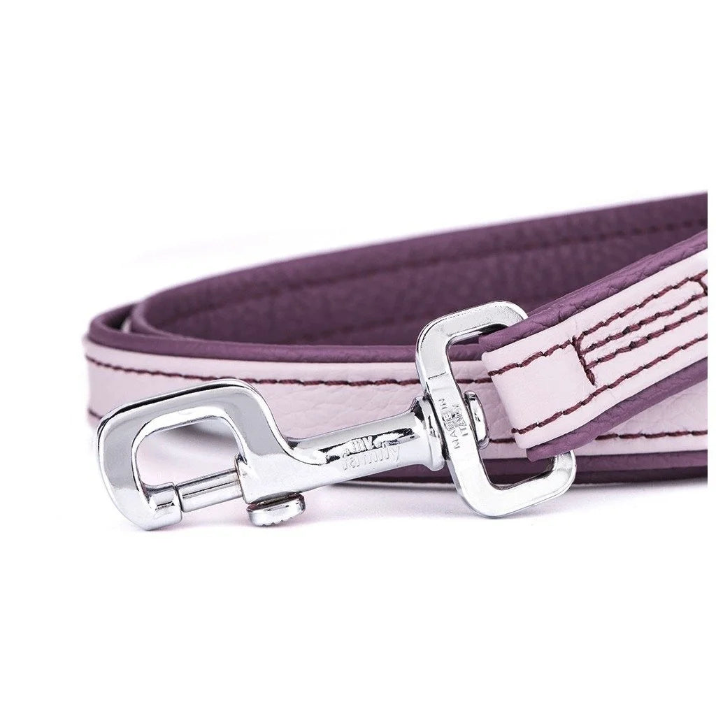 MyFamily Firenze Light Purple Genuine Leather Dog Leash