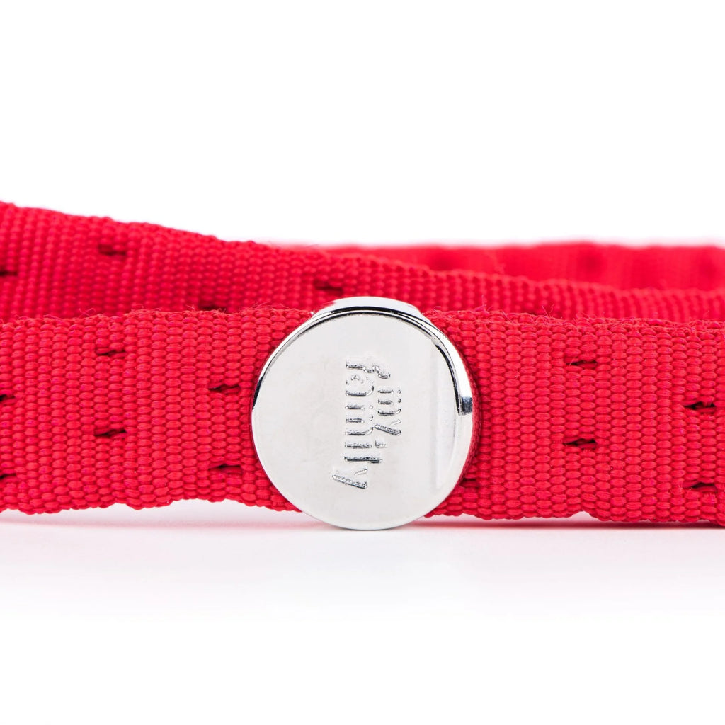 MyFamily Milano Red Italian Nylon Dog Leash