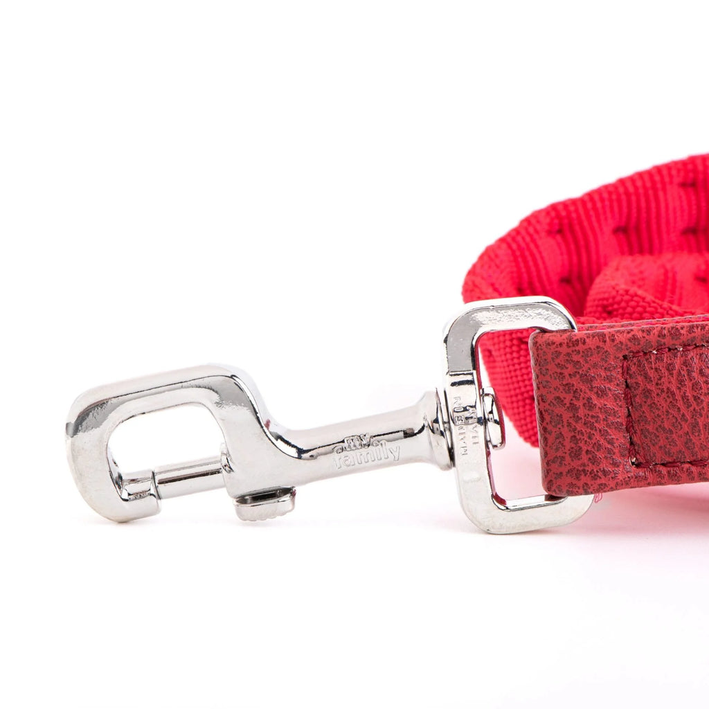 MyFamily Milano Red Italian Nylon Dog Leash