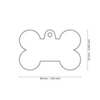 MyFamily Style Camouflage Big Pink Bone ID Tag