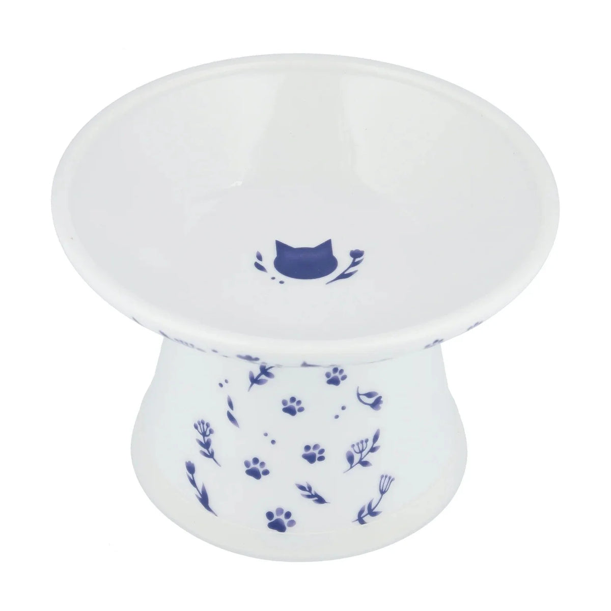 Necoichi Extra Wide Raised Cat Food Bowl – Nordic Blue
