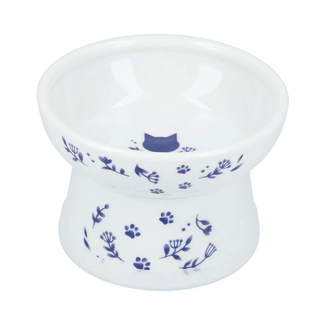 Necoichi Raised Cat Food Bowl – Nordic Blue