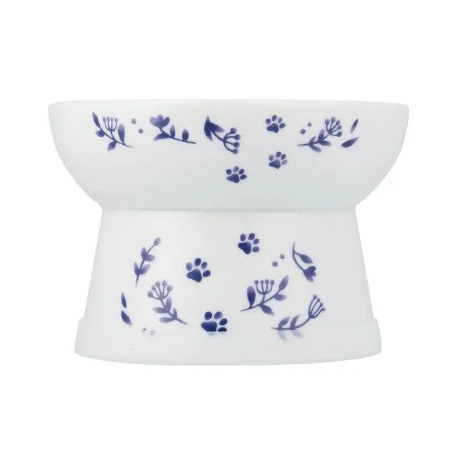 Necoichi Raised Cat Food Bowl – Nordic Blue