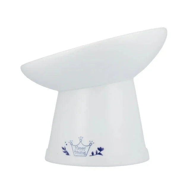 Necoichi Tilted Raised Cat Food Bowl – Nordic Blue