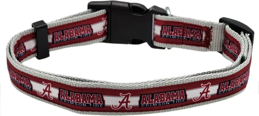 Pets First Alabama Crimson Tide Nylon Dog Collar