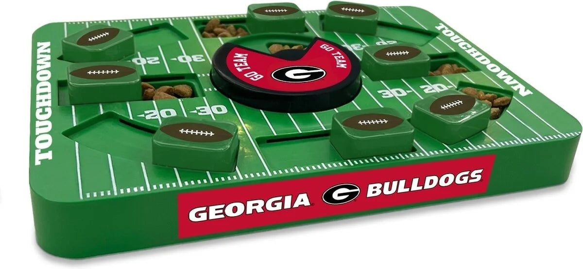 Pets First Georgia Bulldogs Treat Dispensing Dog Puzzle Toy