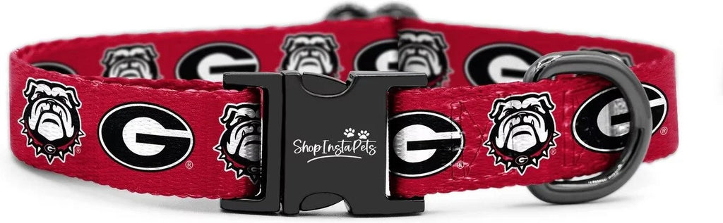 ShopInstaPets Georgia Bulldogs NCAA Dog Collar