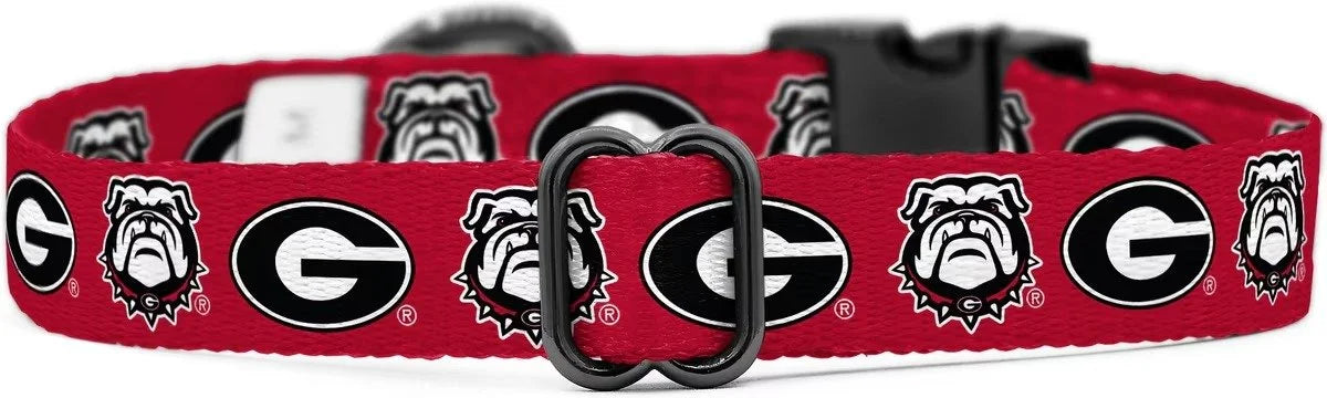 ShopInstaPets Georgia Bulldogs NCAA Dog Collar