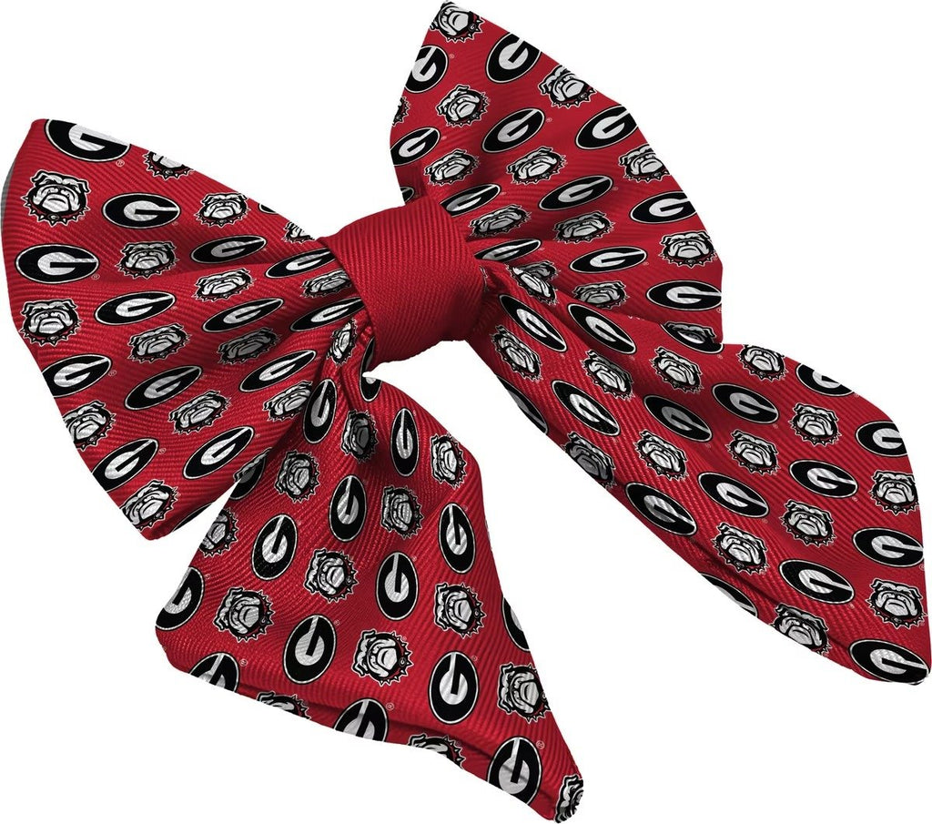 ShopInstaPets Georgia Bulldogs Dog Bow Tie
