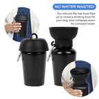 Springland Pets 20 oz Flip Dog Water Bottle | Black