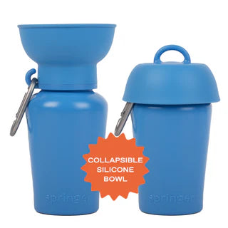 Springland Pets 20 oz Flip Dog Water Bottle | Blueberry