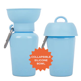 Springland Pets 20 oz Flip Dog Water Bottle – Sky Blue