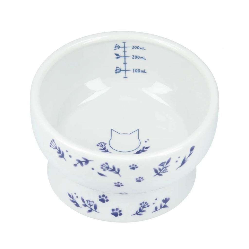 Necoichi Raised Cat Water Bowl – Nordic Blue