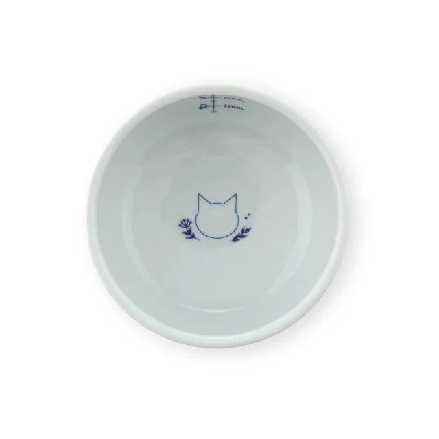 Necoichi Raised Cat Water Bowl – Nordic Blue