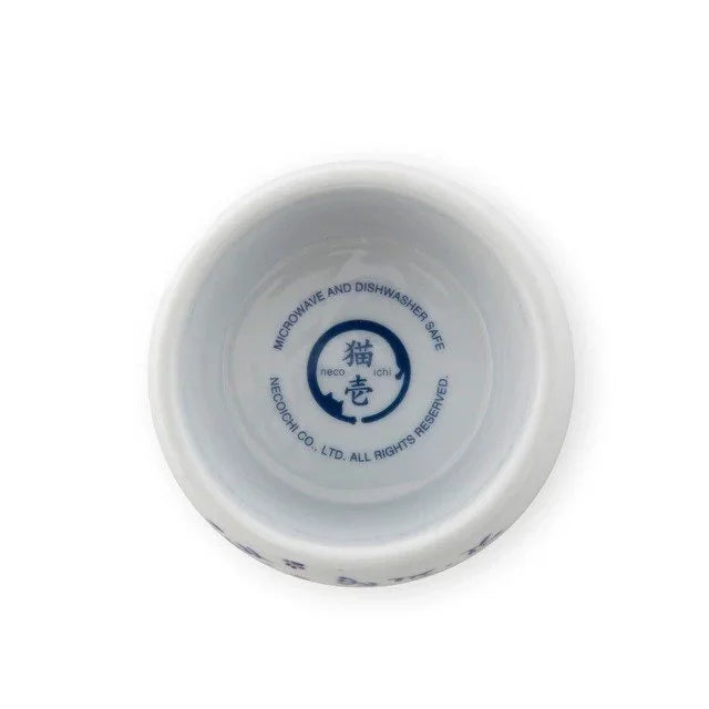 Necoichi Raised Cat Water Bowl – Nordic Blue