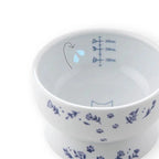 Necoichi Raised Cat Water Bowl – Nordic Blue