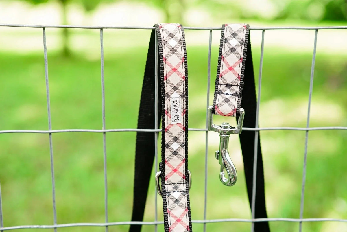 The Worthy Dog Bias Plaid Dog Leash