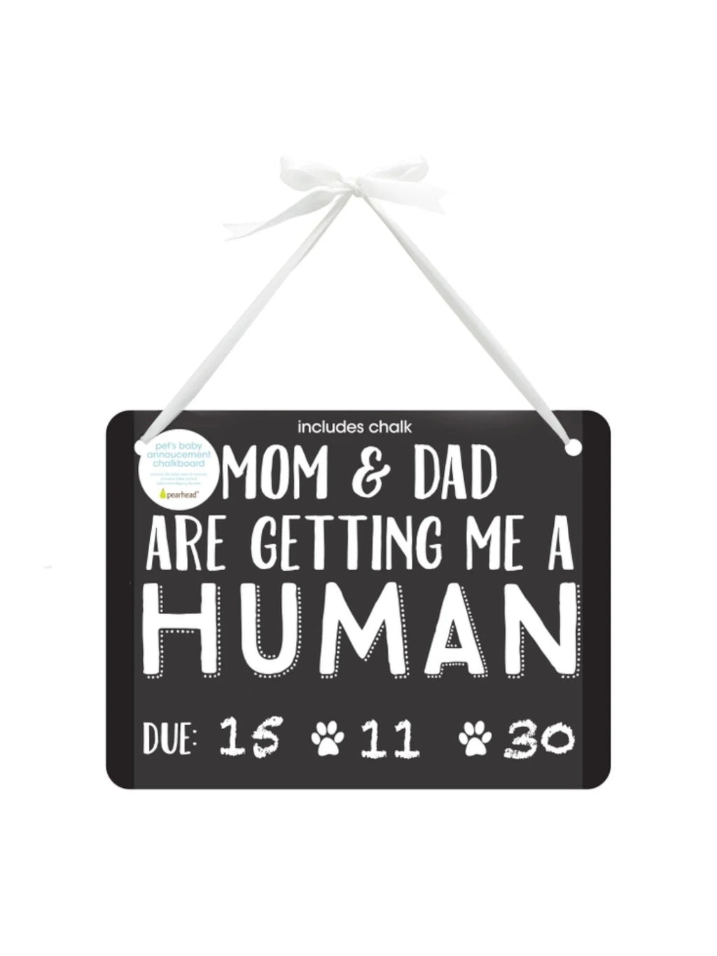Pet's Baby Announcement Chalkboard