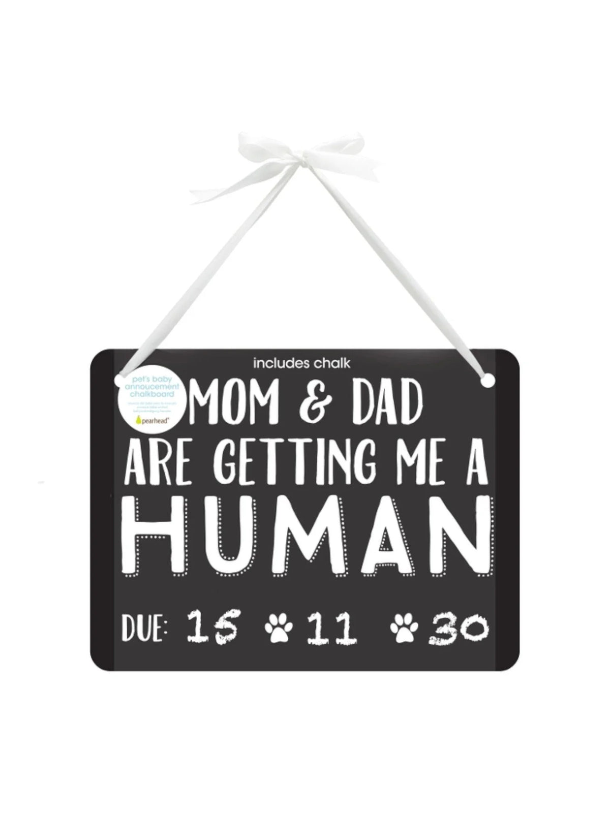 Pet's Baby Announcement Chalkboard