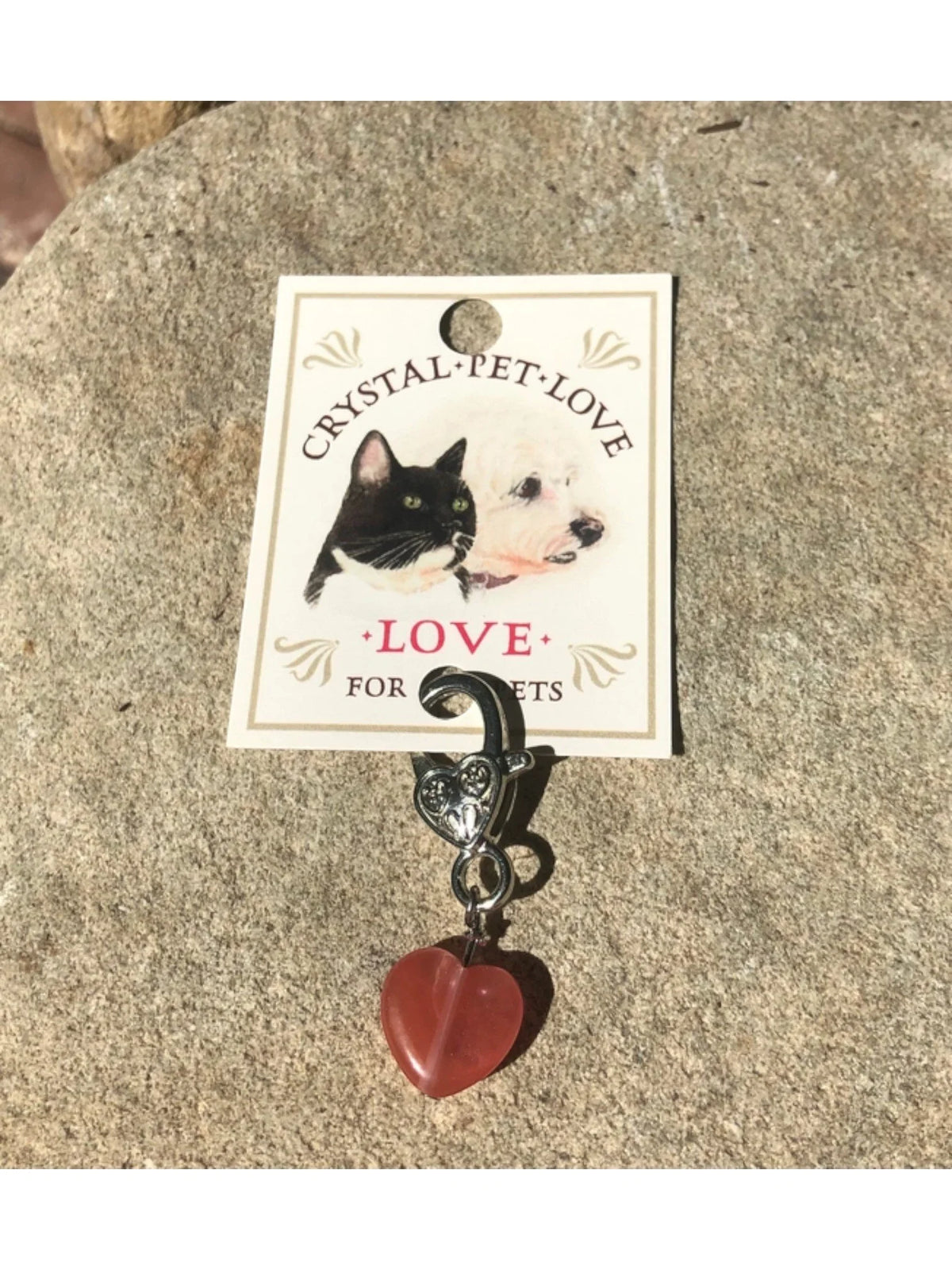 Cherry Quartz Love Pet Pendant For Holistic Crystal Support
