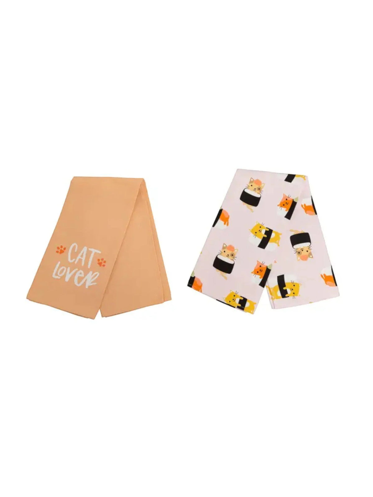 Sushi Cats Dish Towels, Set of 2