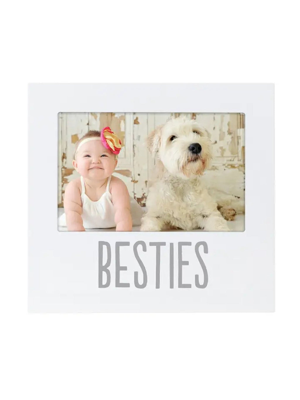 Besties Picture Frame, White