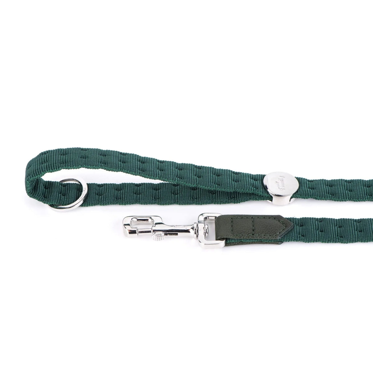 MyFamily Milano Green Italian Nylon Dog Leash