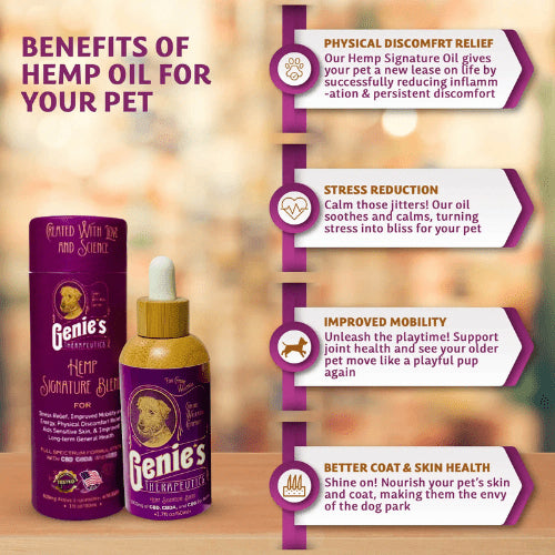 Genie’s Hemp Signature CBD Oil for Dogs