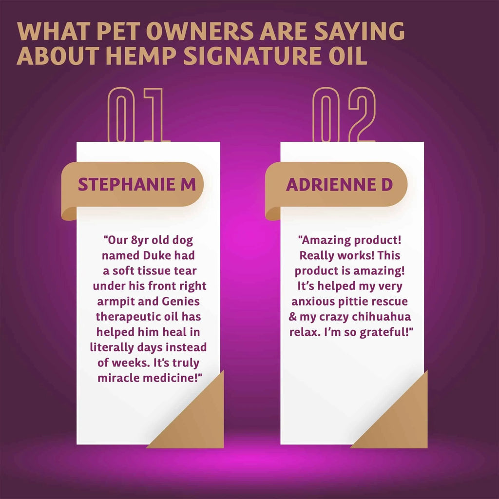 Genie’s Hemp Signature CBD Oil for Dogs